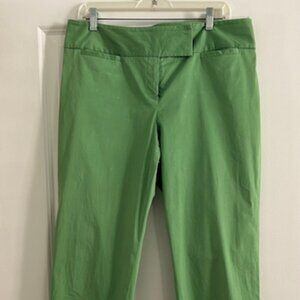 Women's Context Lime Green Capri Slacks, Size 12
